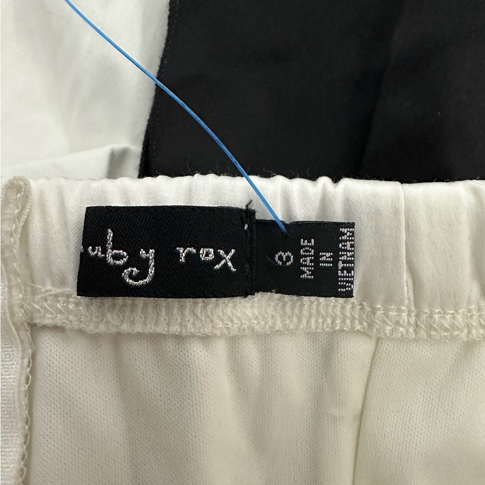 Ruby Rox White Strapless Black Sash Bubble Hem Mi… - image 4